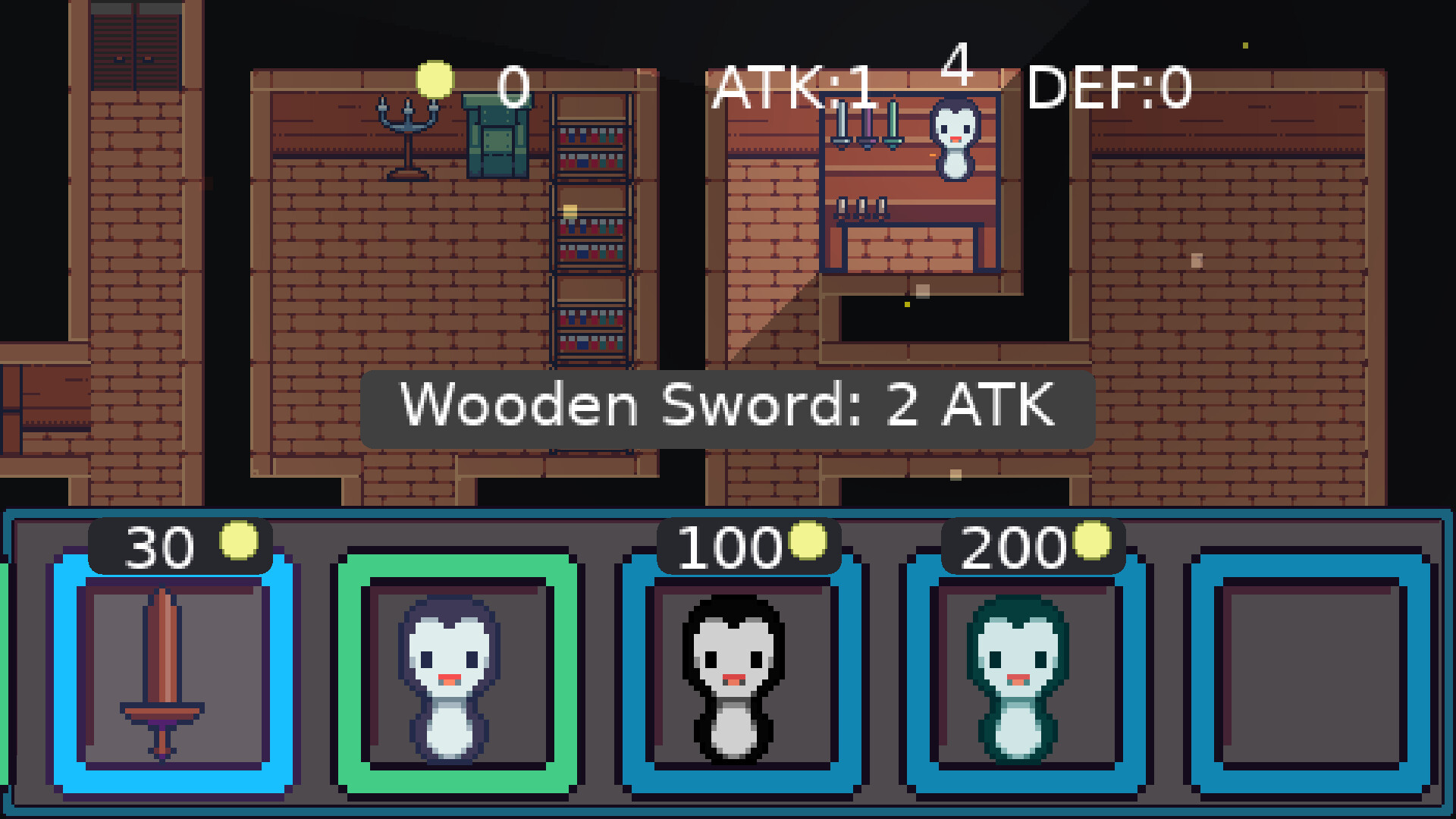 Strategy game but with a penguin who has a sword screenshot 6
