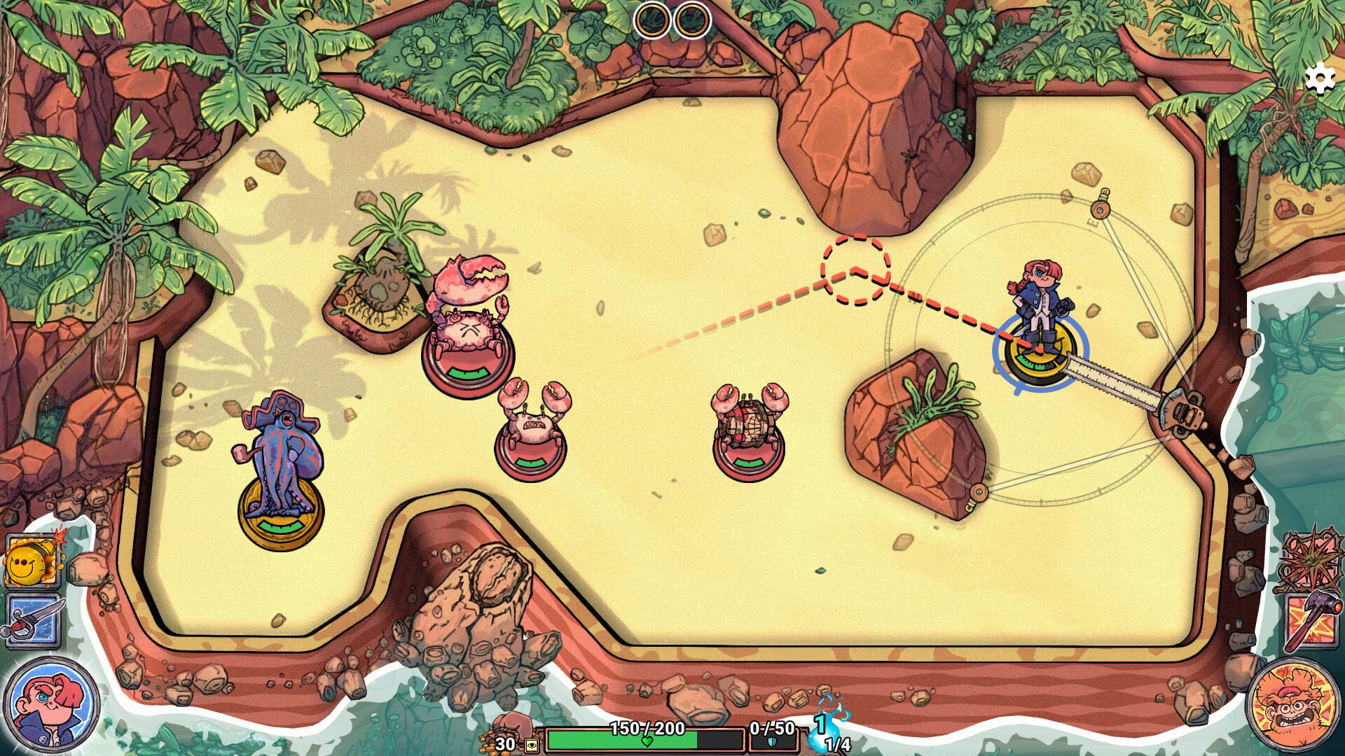 Flick Shot Rogues screenshot 1