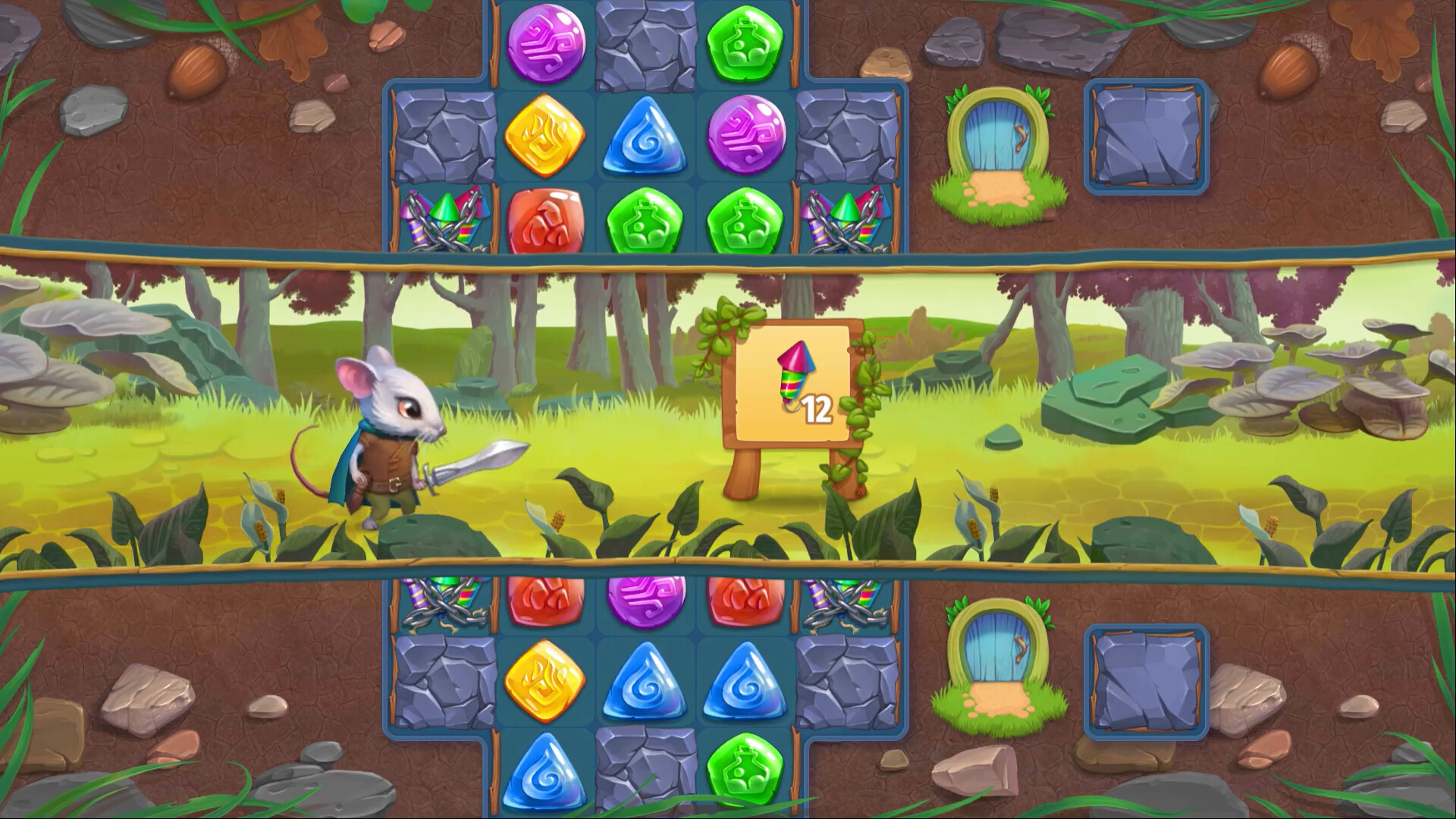 Strongblade - Puzzle Quest and Match-3 Adventure screenshot 2