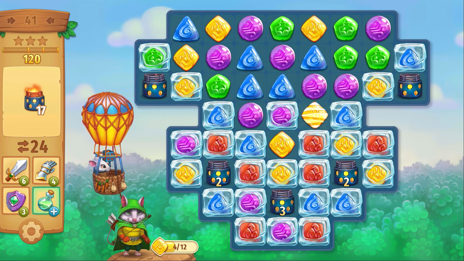 Strongblade - Puzzle Quest and Match-3 Adventure screenshot 3