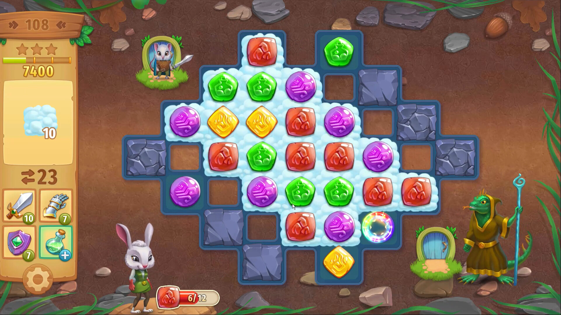 Strongblade - Puzzle Quest and Match-3 Adventure screenshot 6