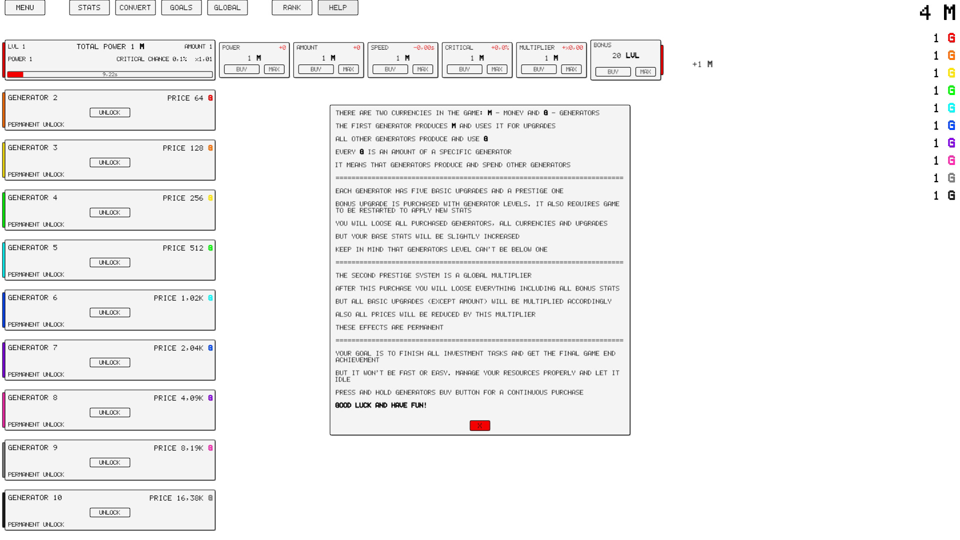Idle: Generators screenshot 1