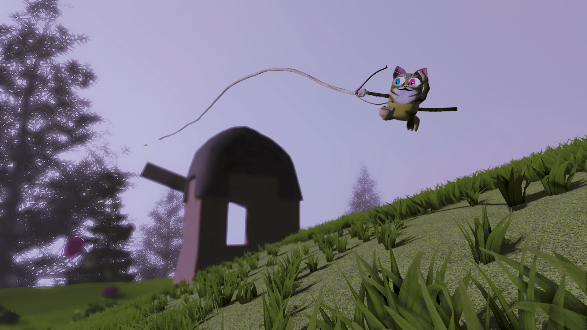 Floppy Cat Bow Golf! screenshot 2