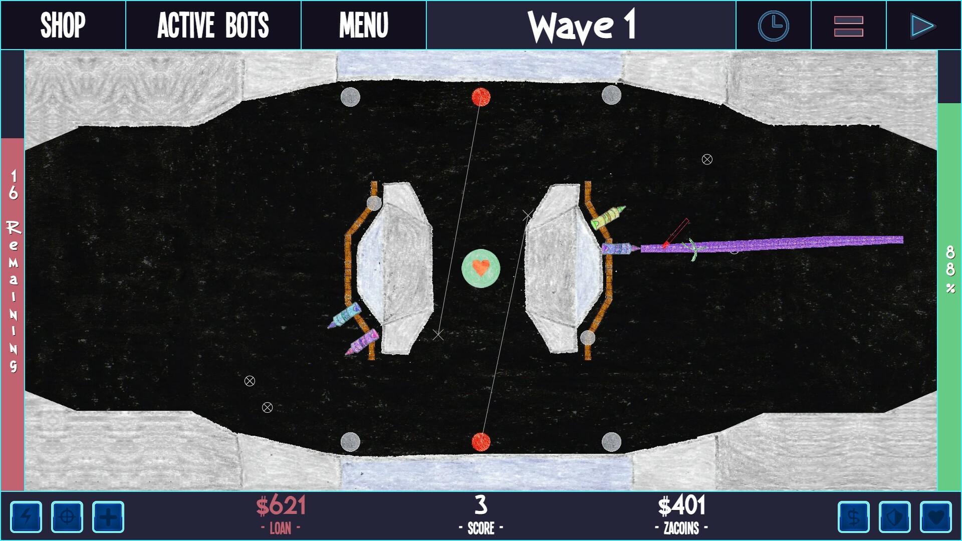 ZaciSa: Defense of the Crayon Dimension! screenshot 12