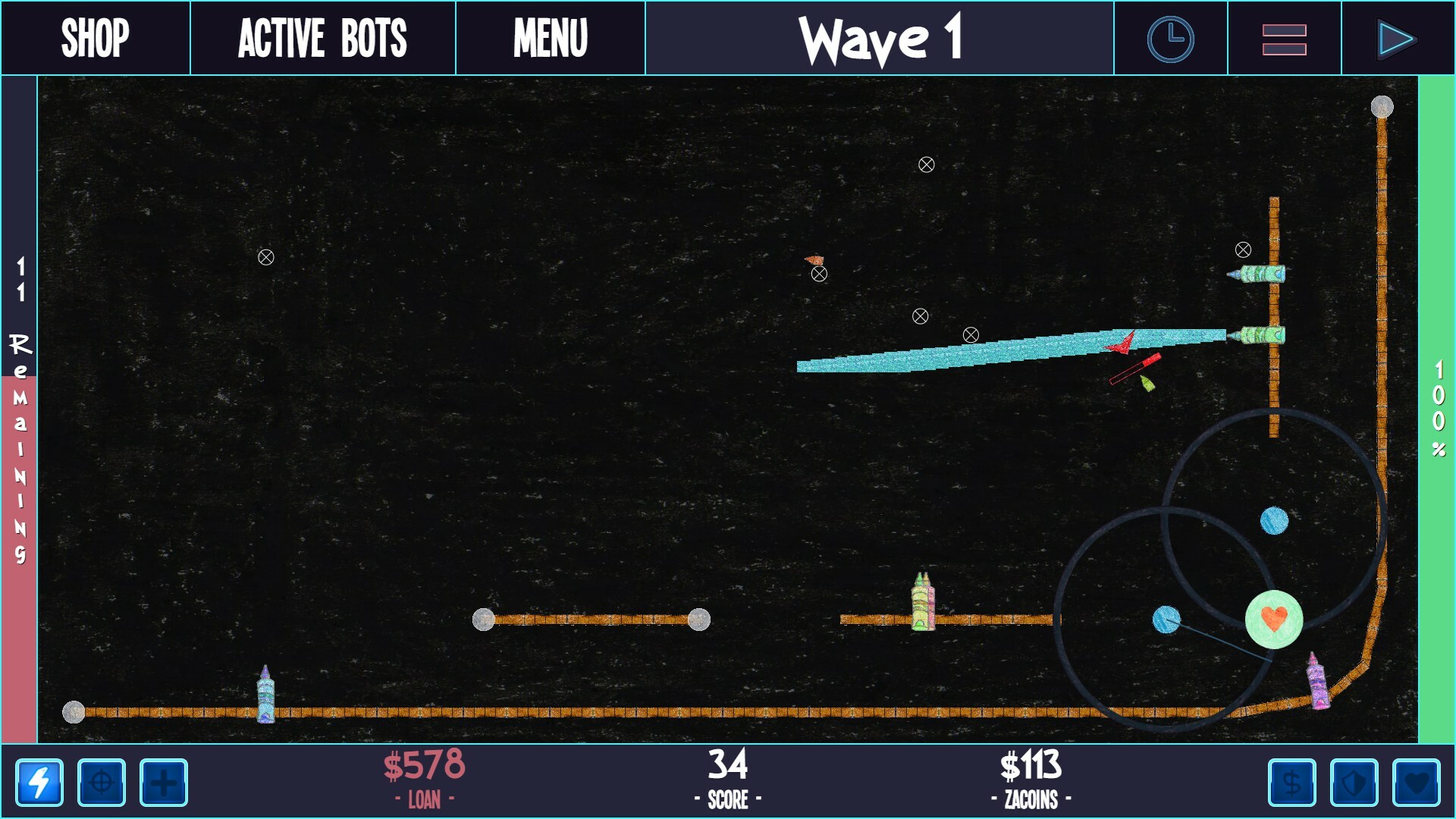 ZaciSa: Defense of the Crayon Dimension! screenshot 10