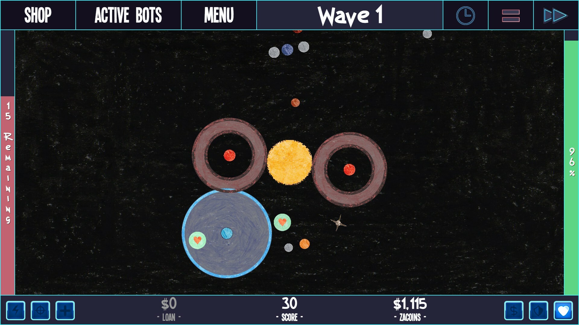 ZaciSa: Defense of the Crayon Dimension! screenshot 6