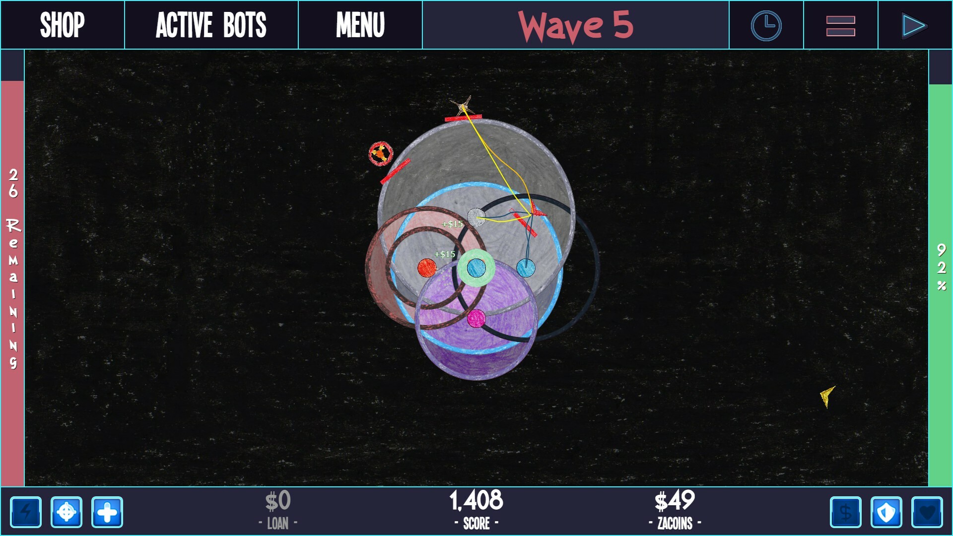 ZaciSa: Defense of the Crayon Dimension! screenshot 4