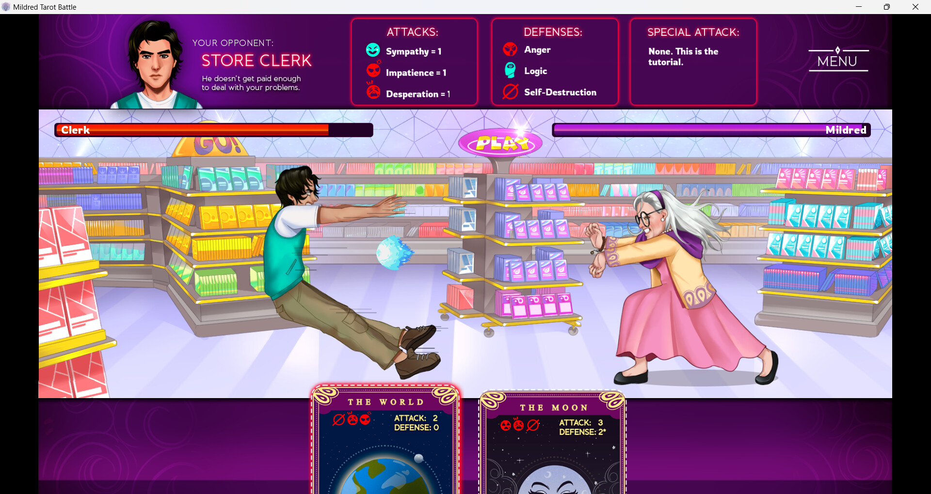 Mildred's Tarot Battle screenshot 10