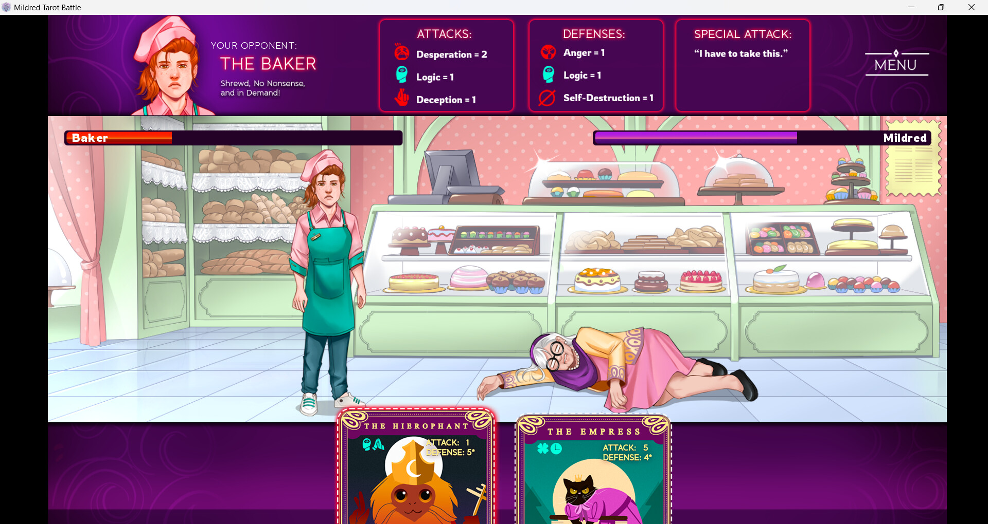 Mildred's Tarot Battle screenshot 9