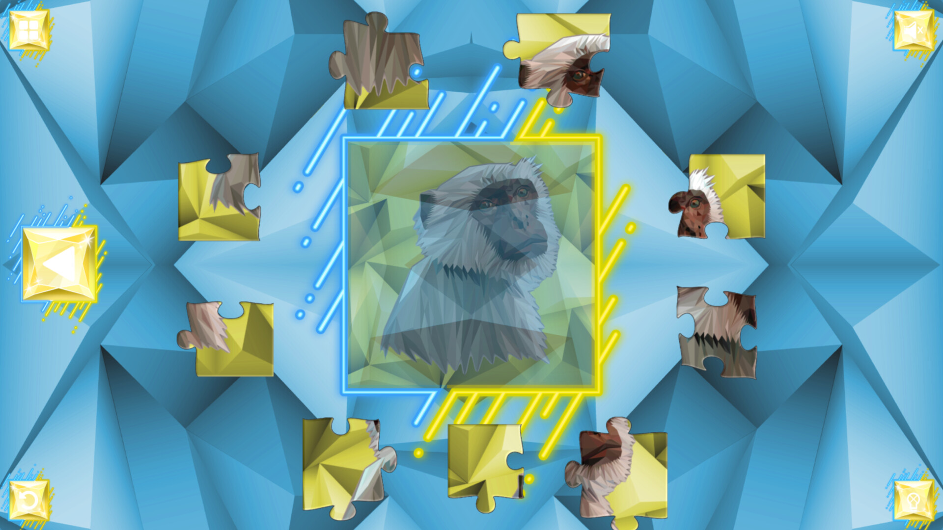 Poly Jigsaw: Primates screenshot 1