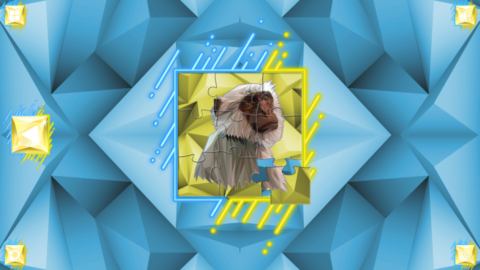 Poly Jigsaw: Primates screenshot 2