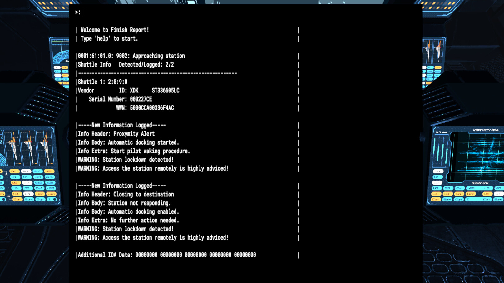Finish Report screenshot 1