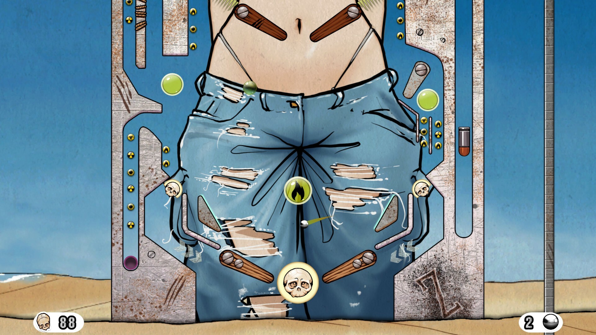 Zombikini PinballZ screenshot 2