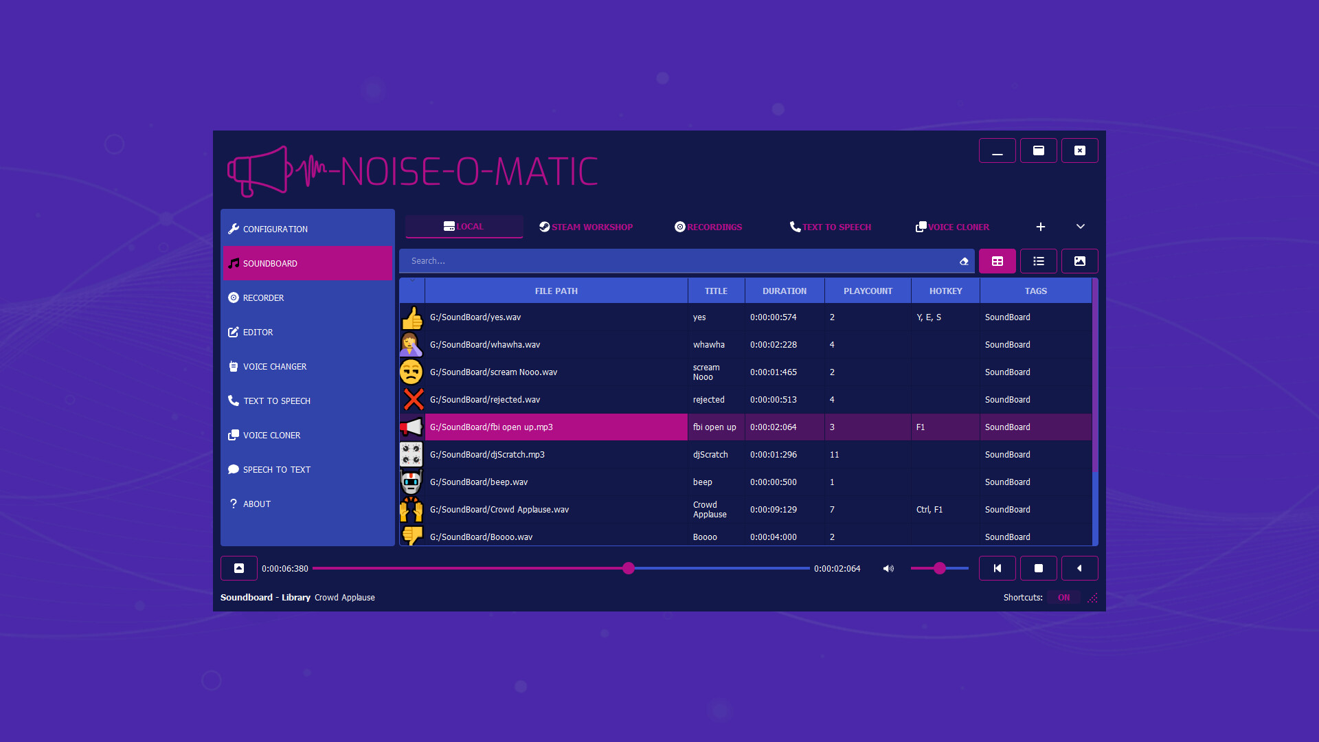 Noise-o-matic screenshot 2