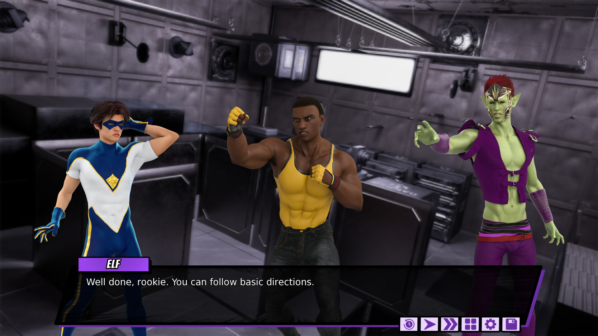The Coming End: Fresh Force Frustrations (A Gay Superhero Visual Novel) screenshot 3