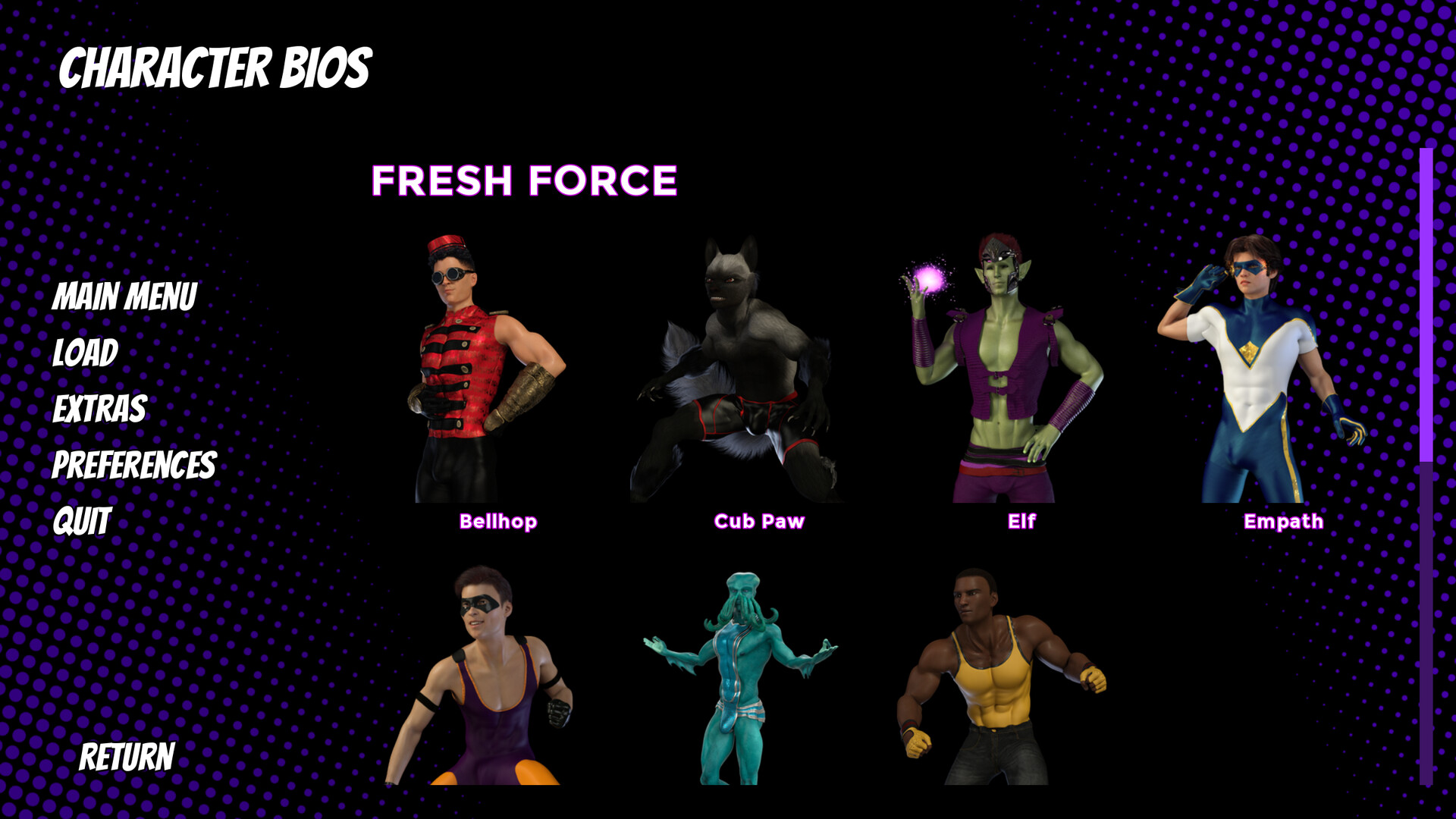 The Coming End: Fresh Force Frustrations (A Gay Superhero Visual Novel) screenshot 8
