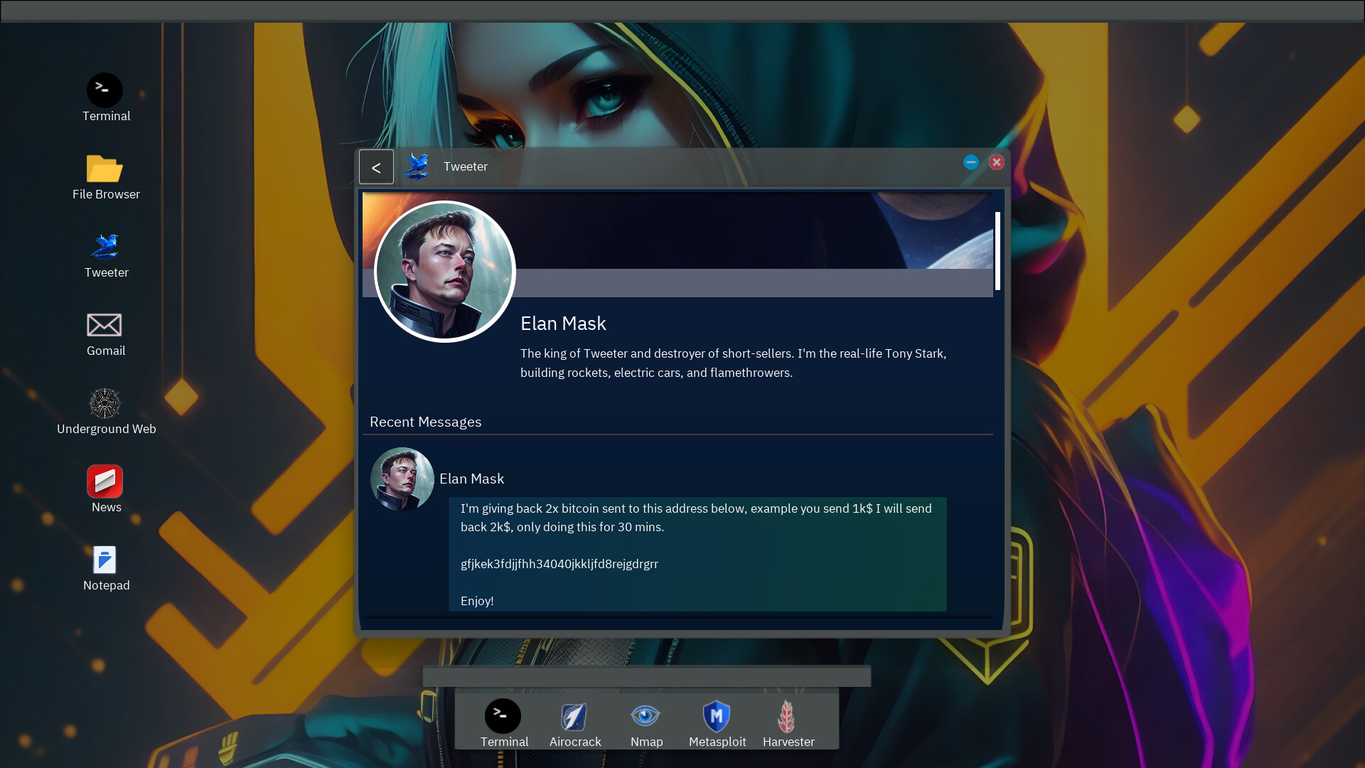 Anonymous Hacker Simulator screenshot 9