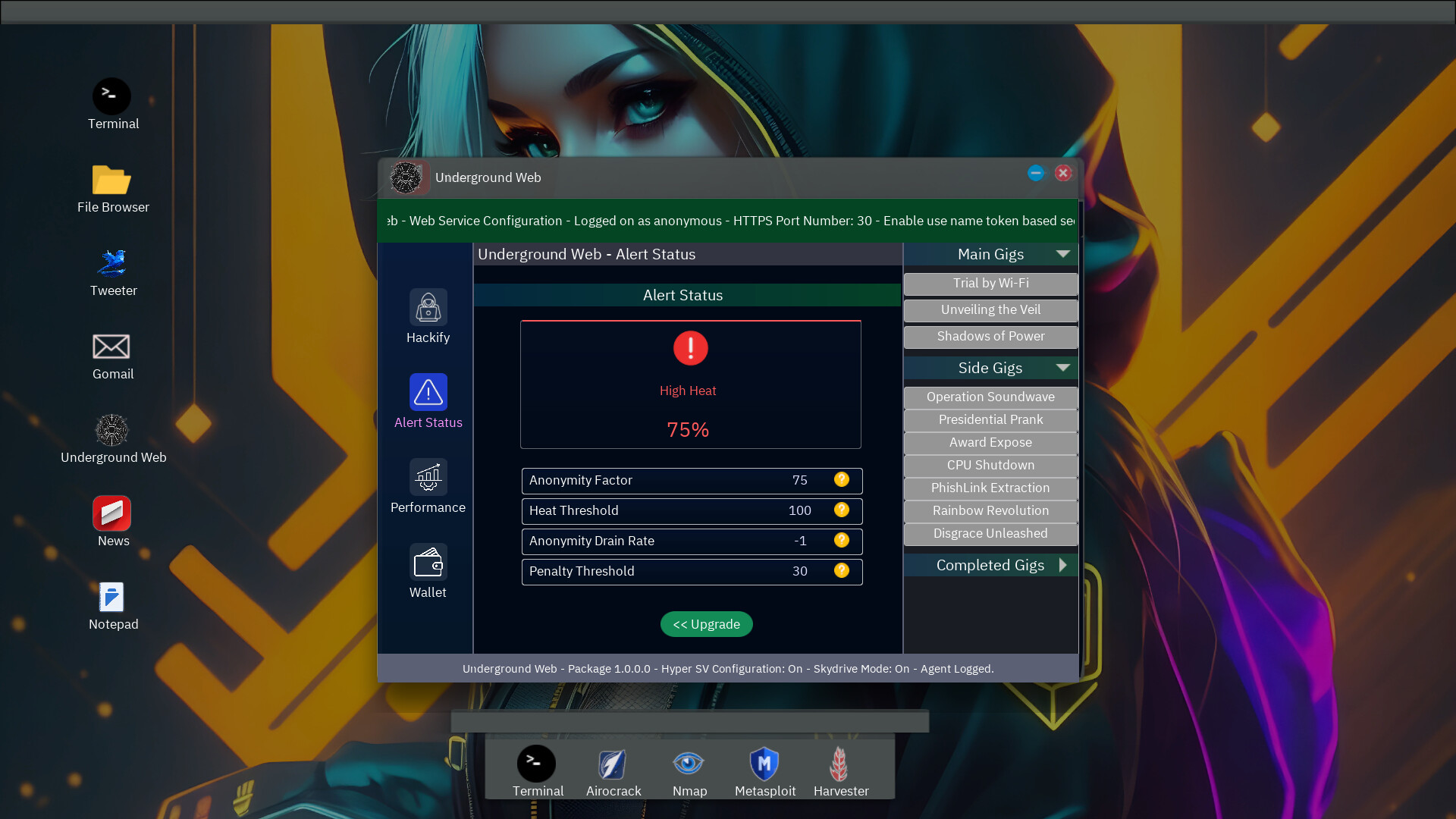 Anonymous Hacker Simulator screenshot 2