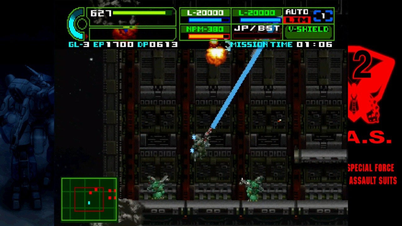 Assault Suit Leynos 2 Saturn Tribute screenshot 4