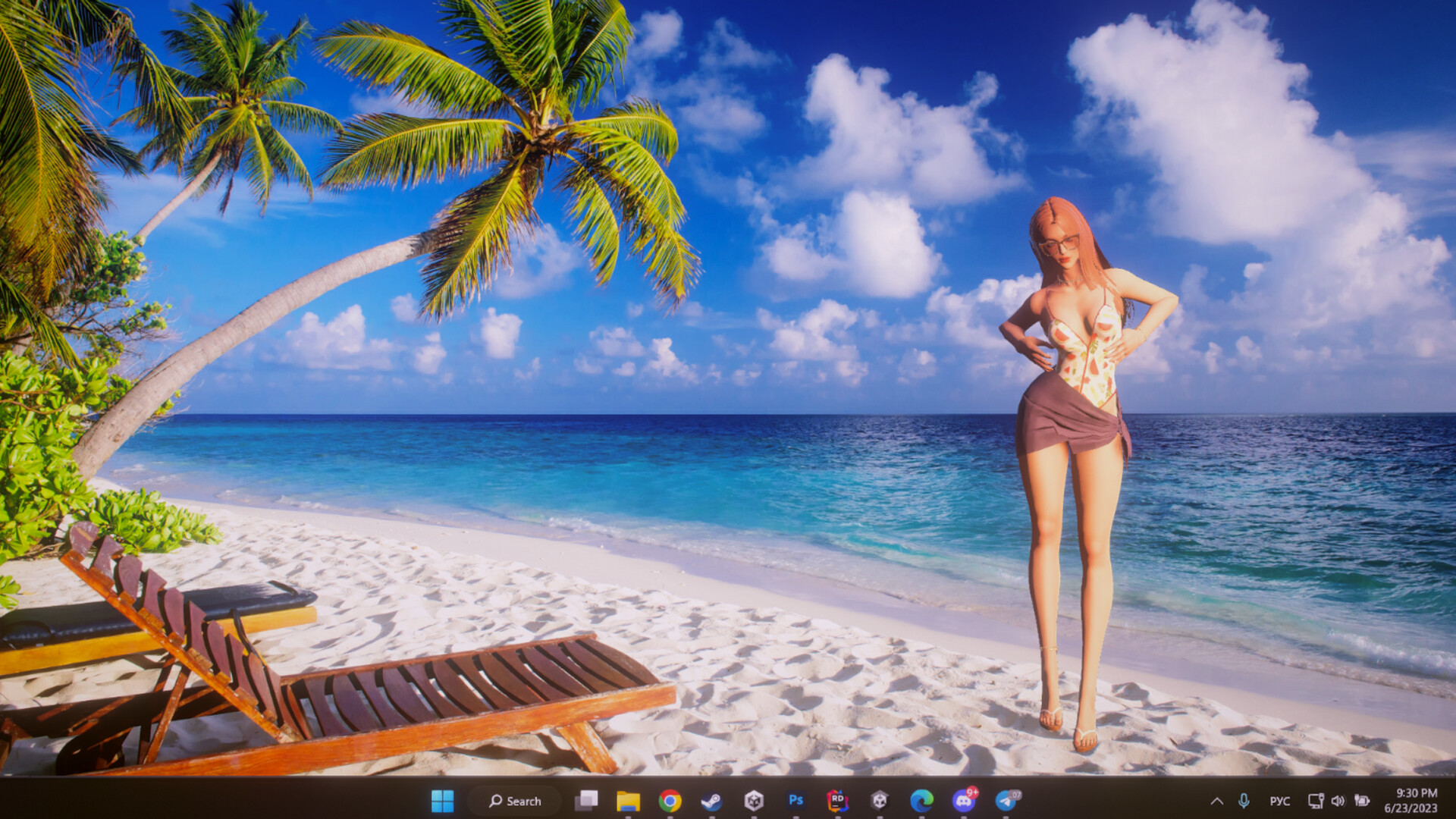 Desktop Beach Girls screenshot 4