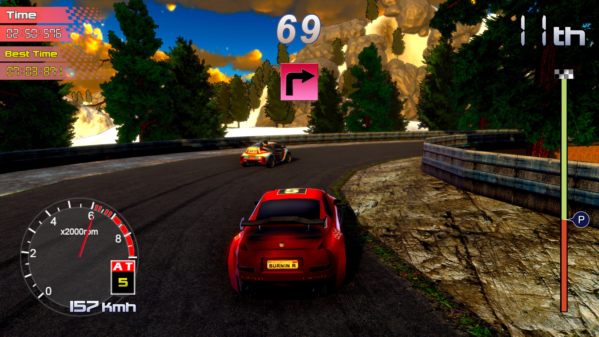 Rally Rock 'N Racing screenshot 1