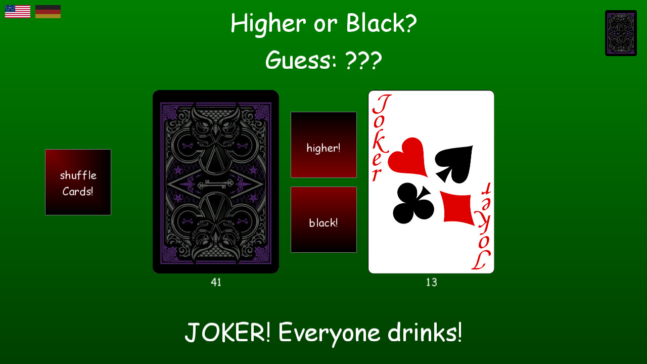Higher or Black screenshot 5