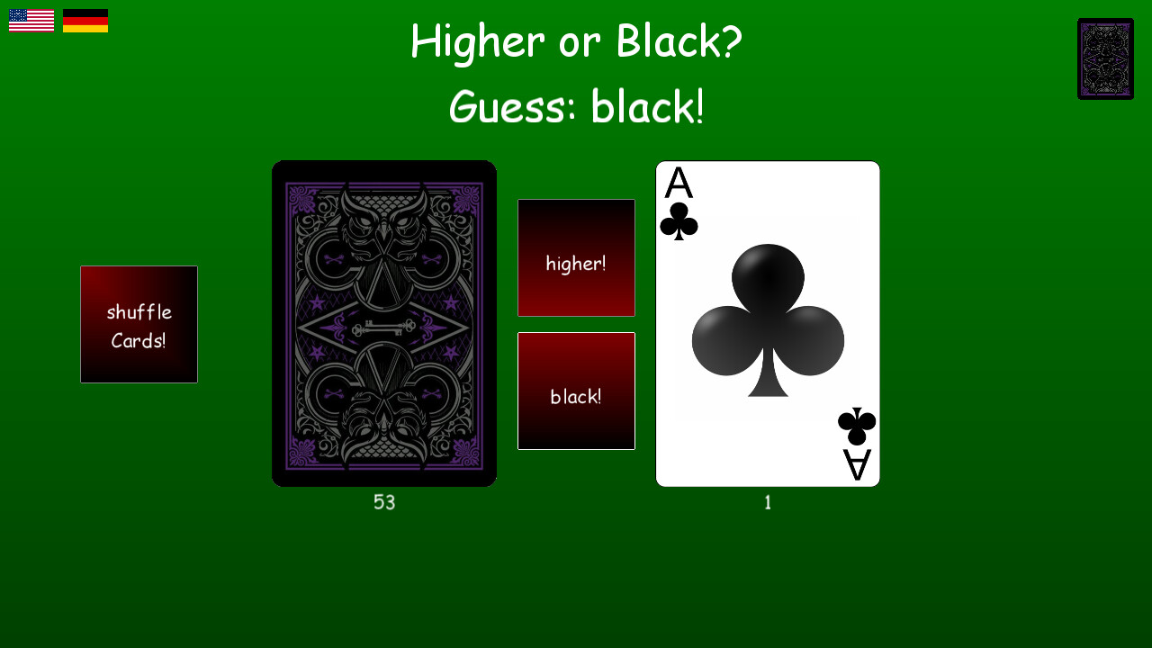 Higher or Black screenshot 3