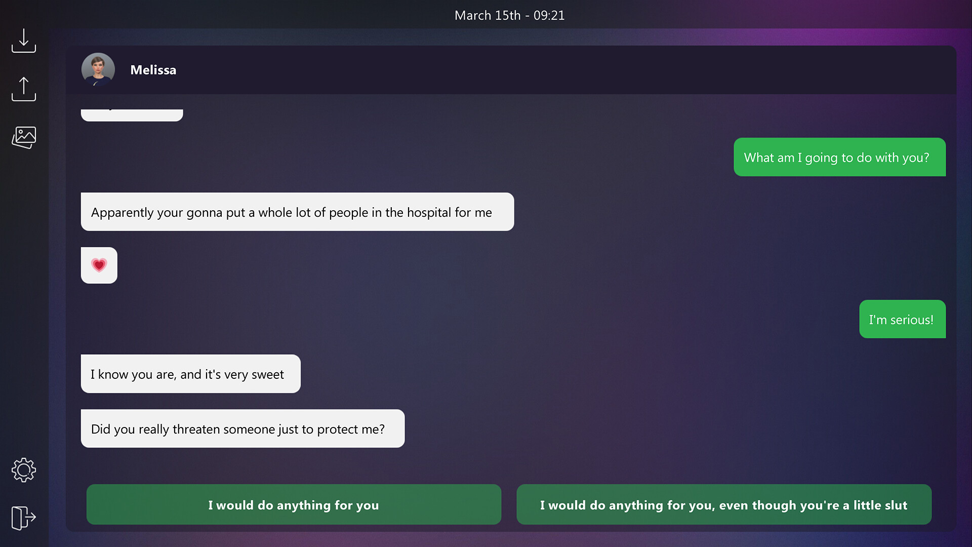 Dirty Texts - Melissa's Secret screenshot 4