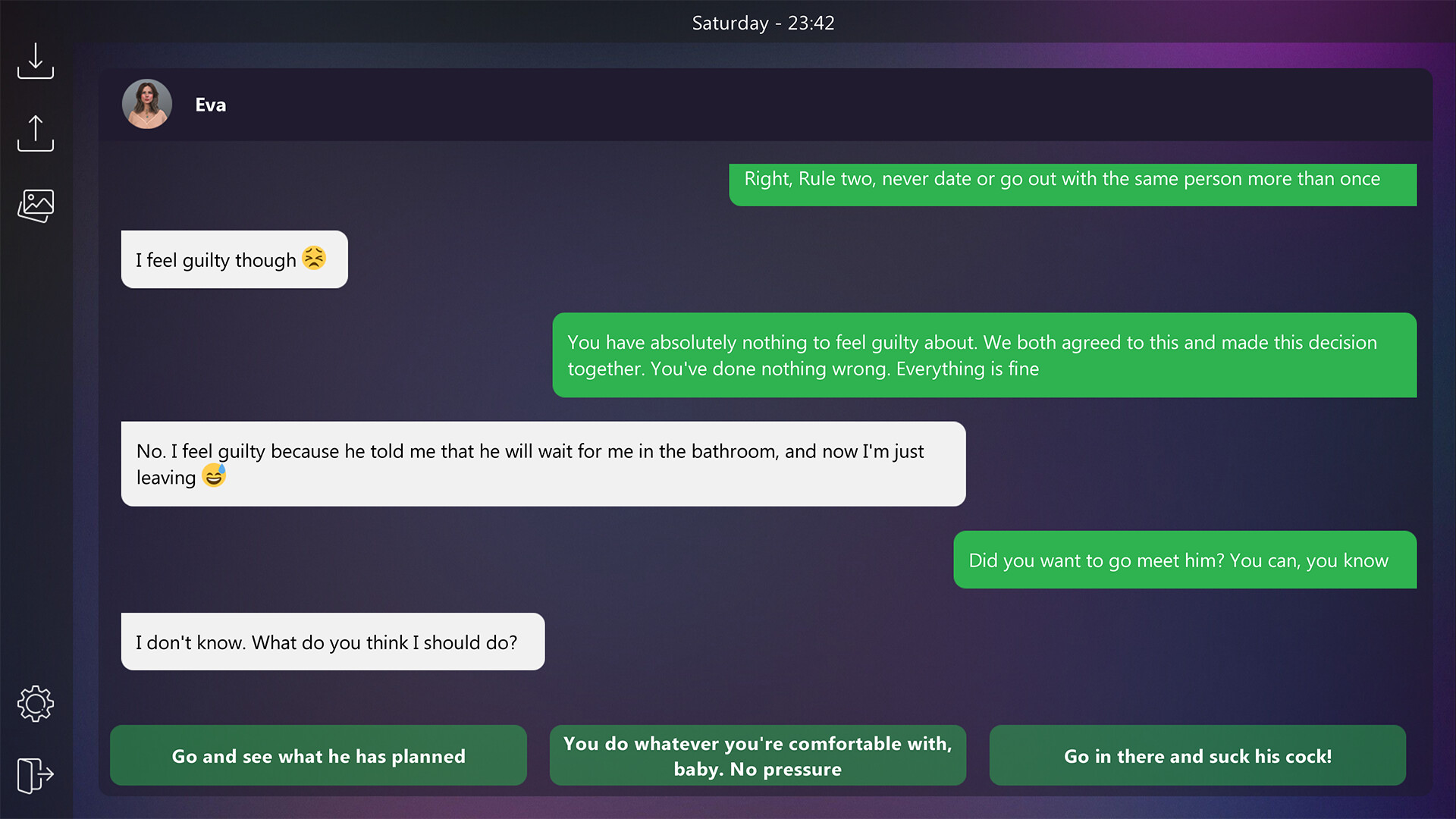 Dirty Texts - Are You Sure? screenshot 3