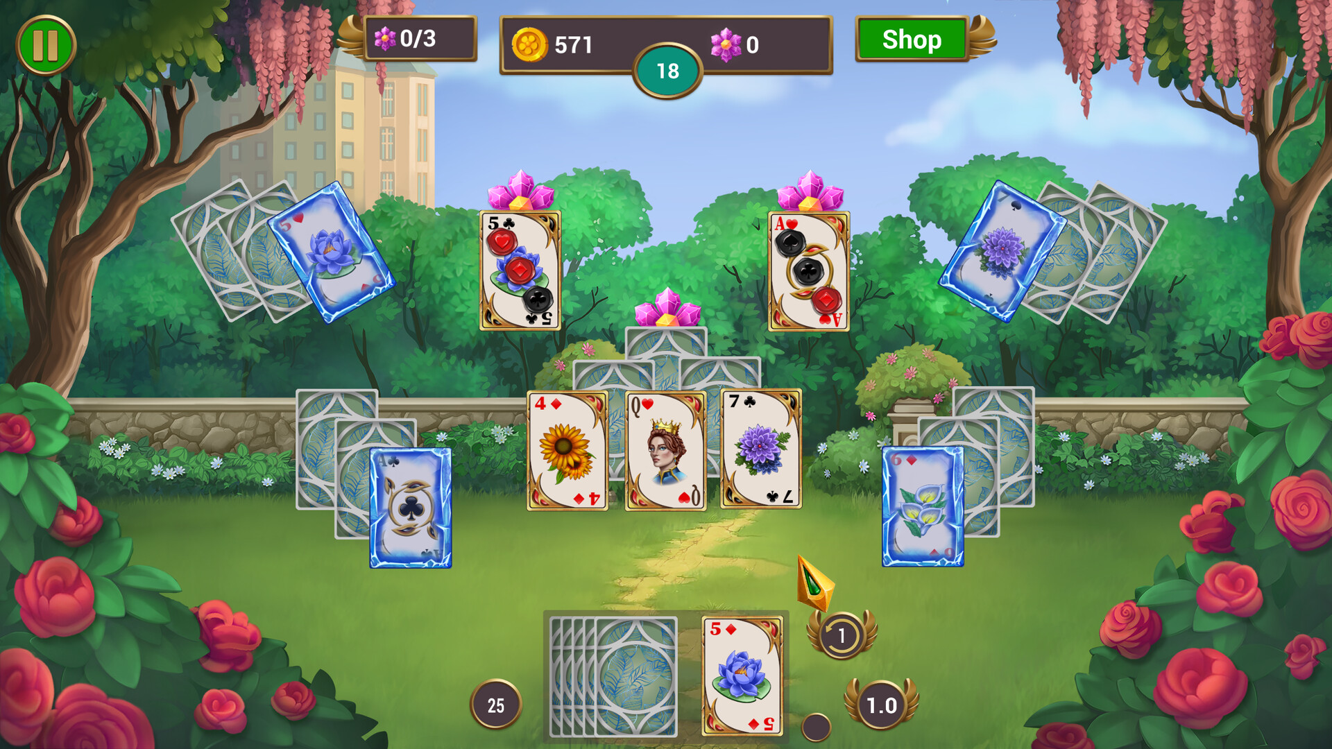 Solitaire Quest: Garden Story screenshot 2