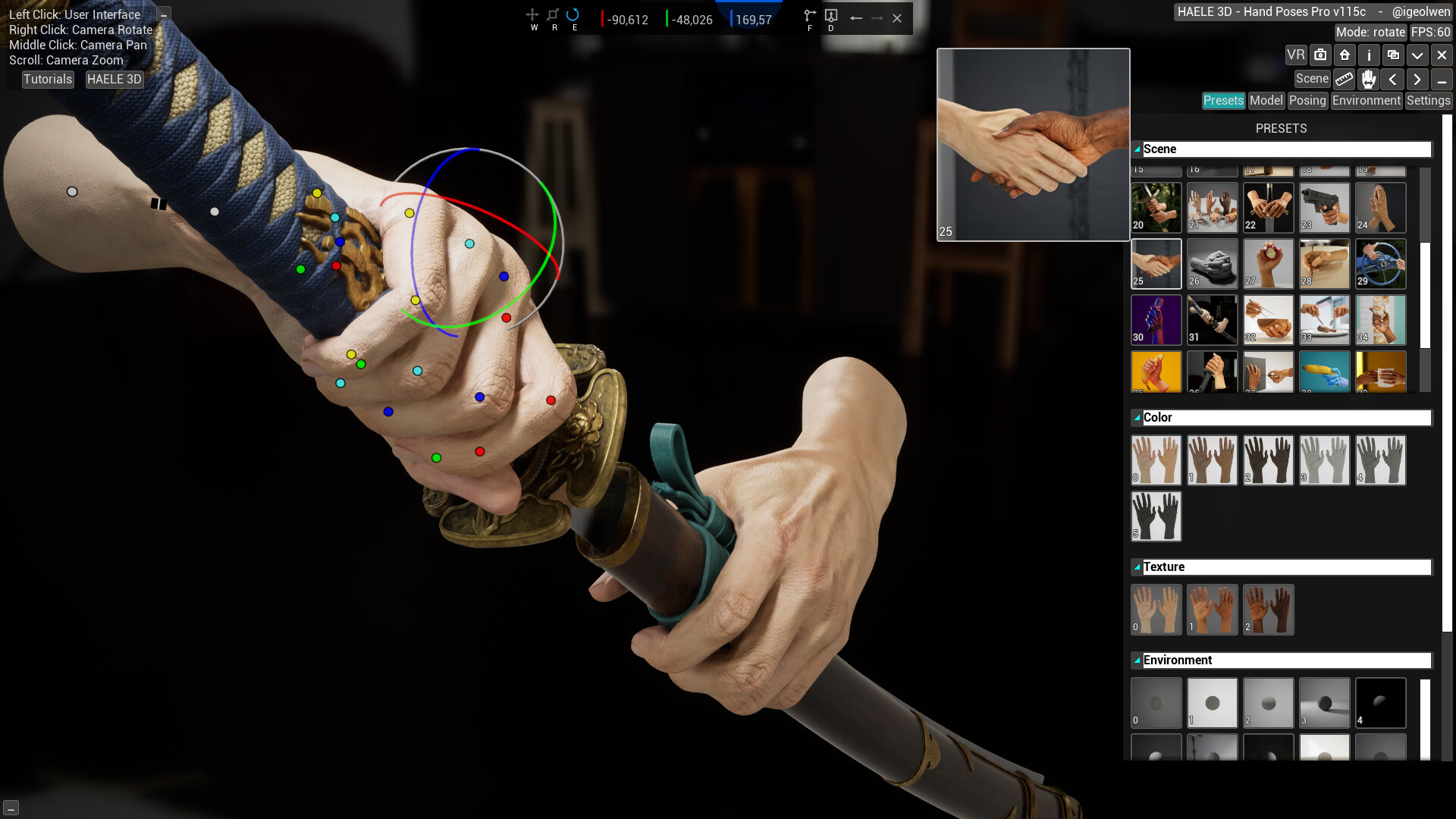 HAELE 3D - Hand Poses Pro - Drawing References screenshot 14