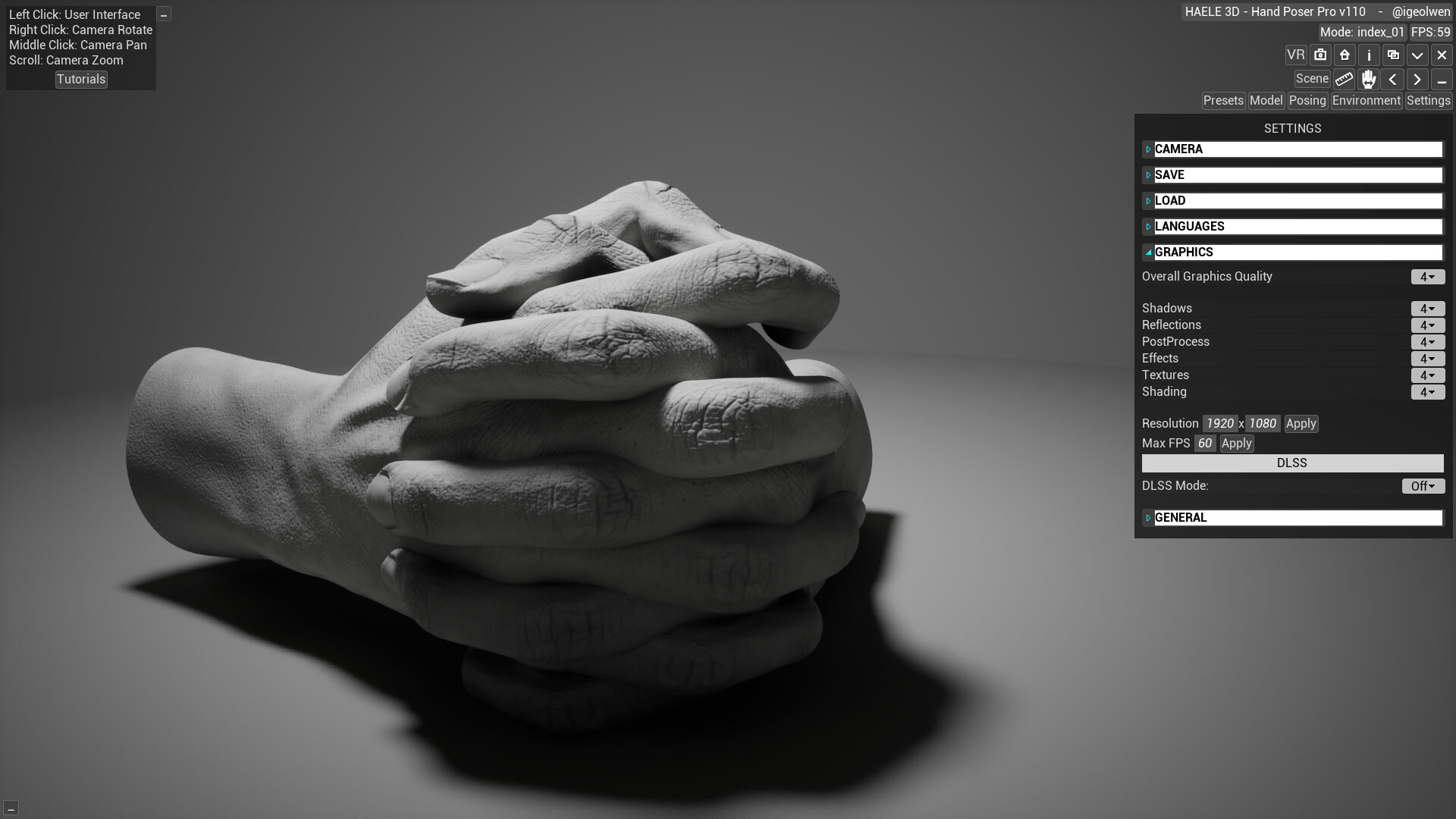 HAELE 3D - Hand Poses Pro - Drawing References screenshot 6