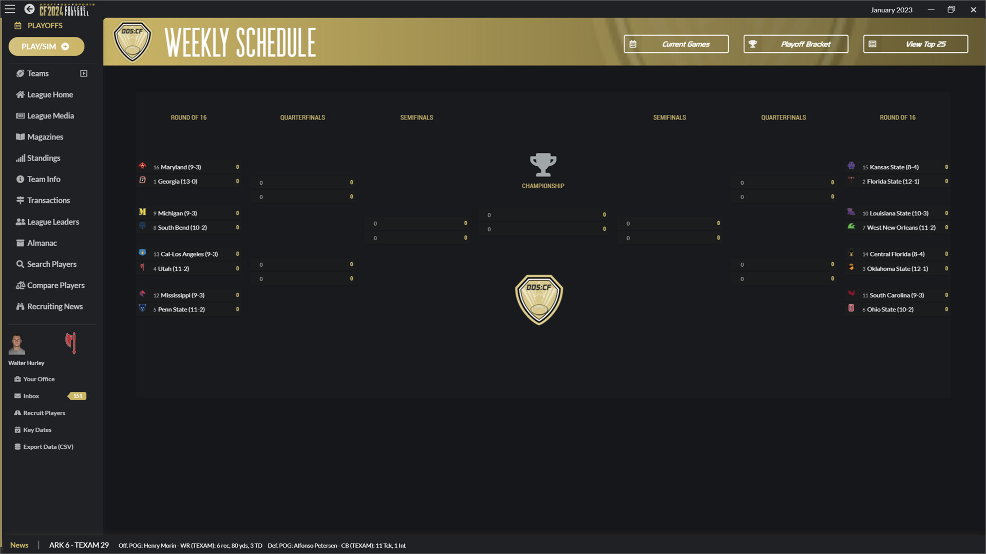 Draft Day Sports: College Football 2024 screenshot 4
