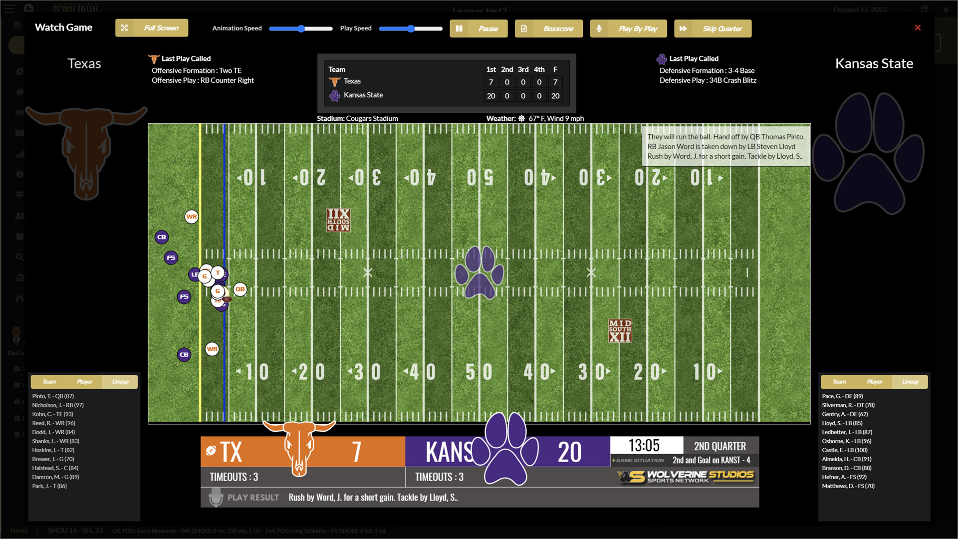 Draft Day Sports: College Football 2024 screenshot 3