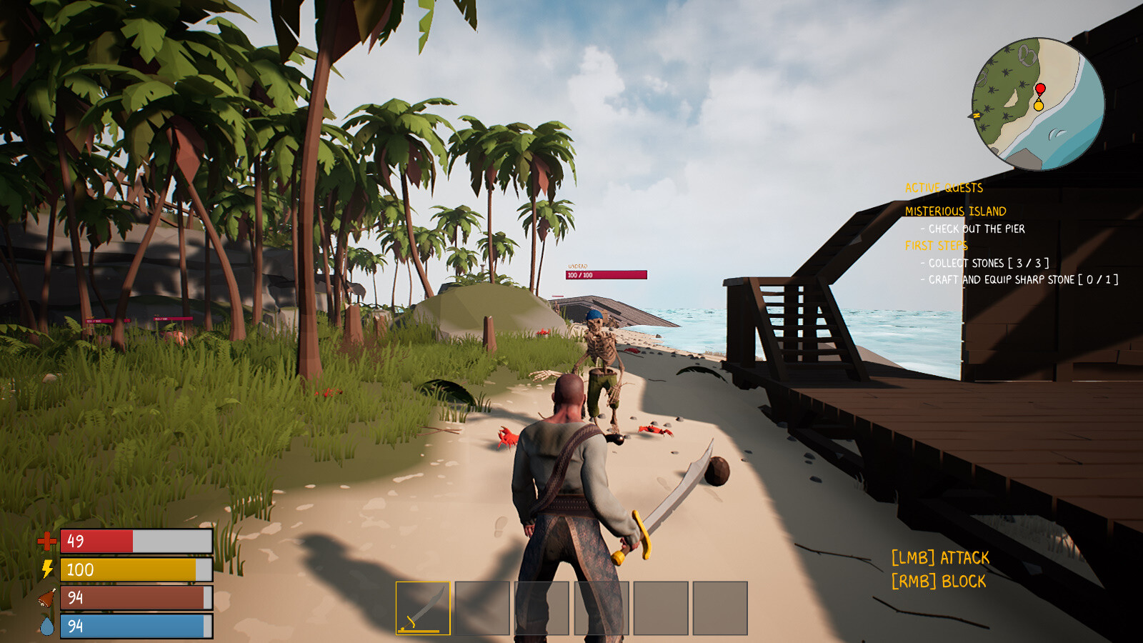 Survival on a deserted island screenshot 2