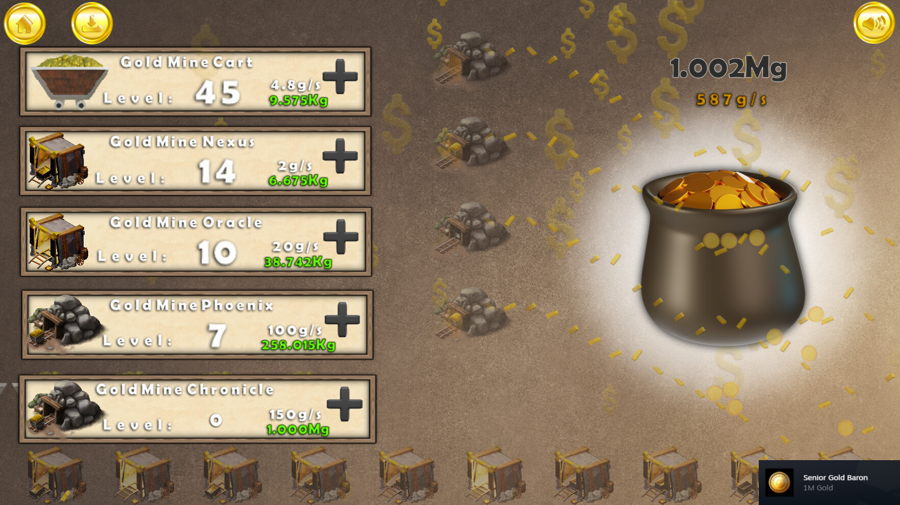 Gold Rush Clicker screenshot 2