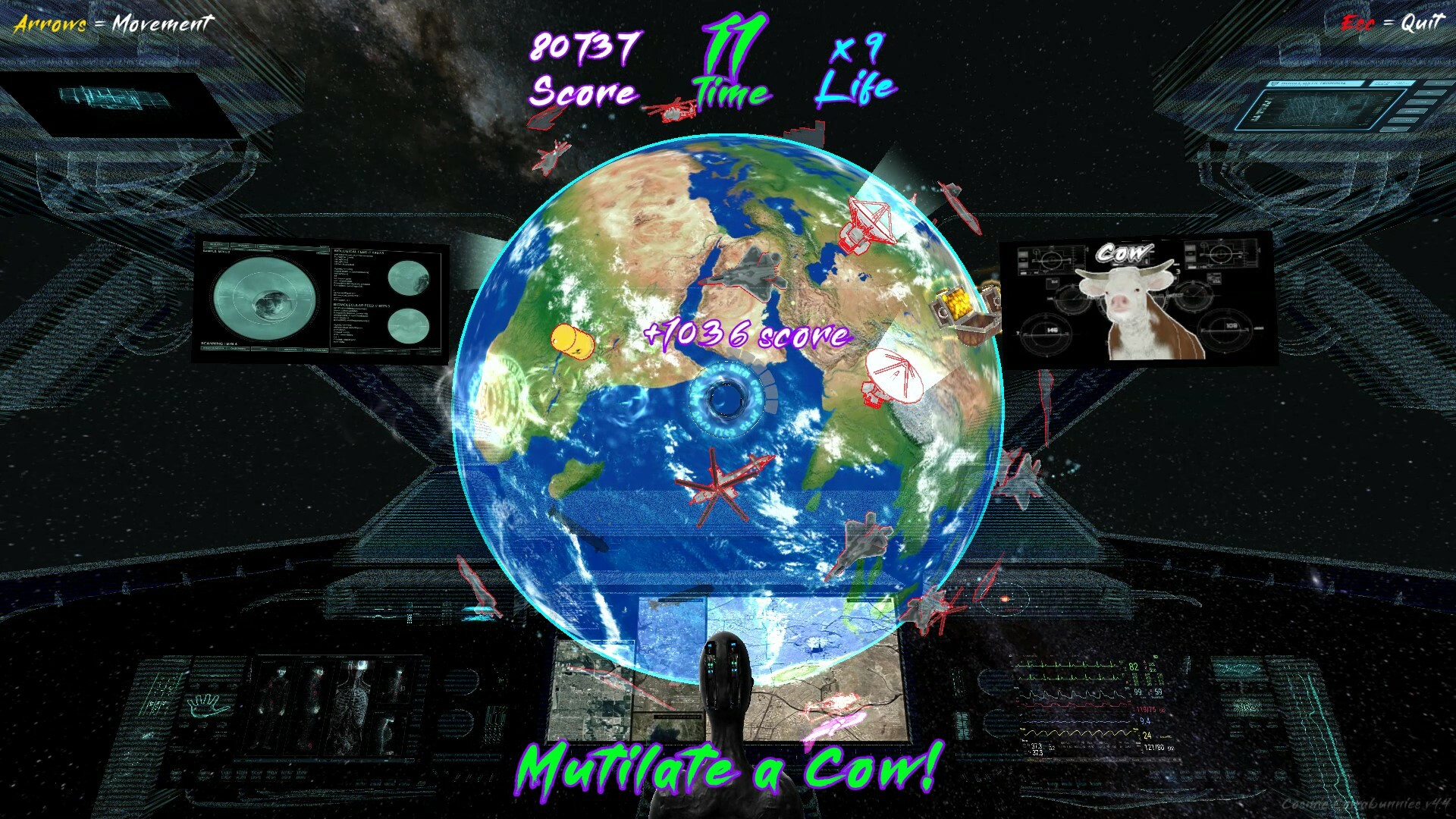 Cosmic Cowabunnies screenshot 1