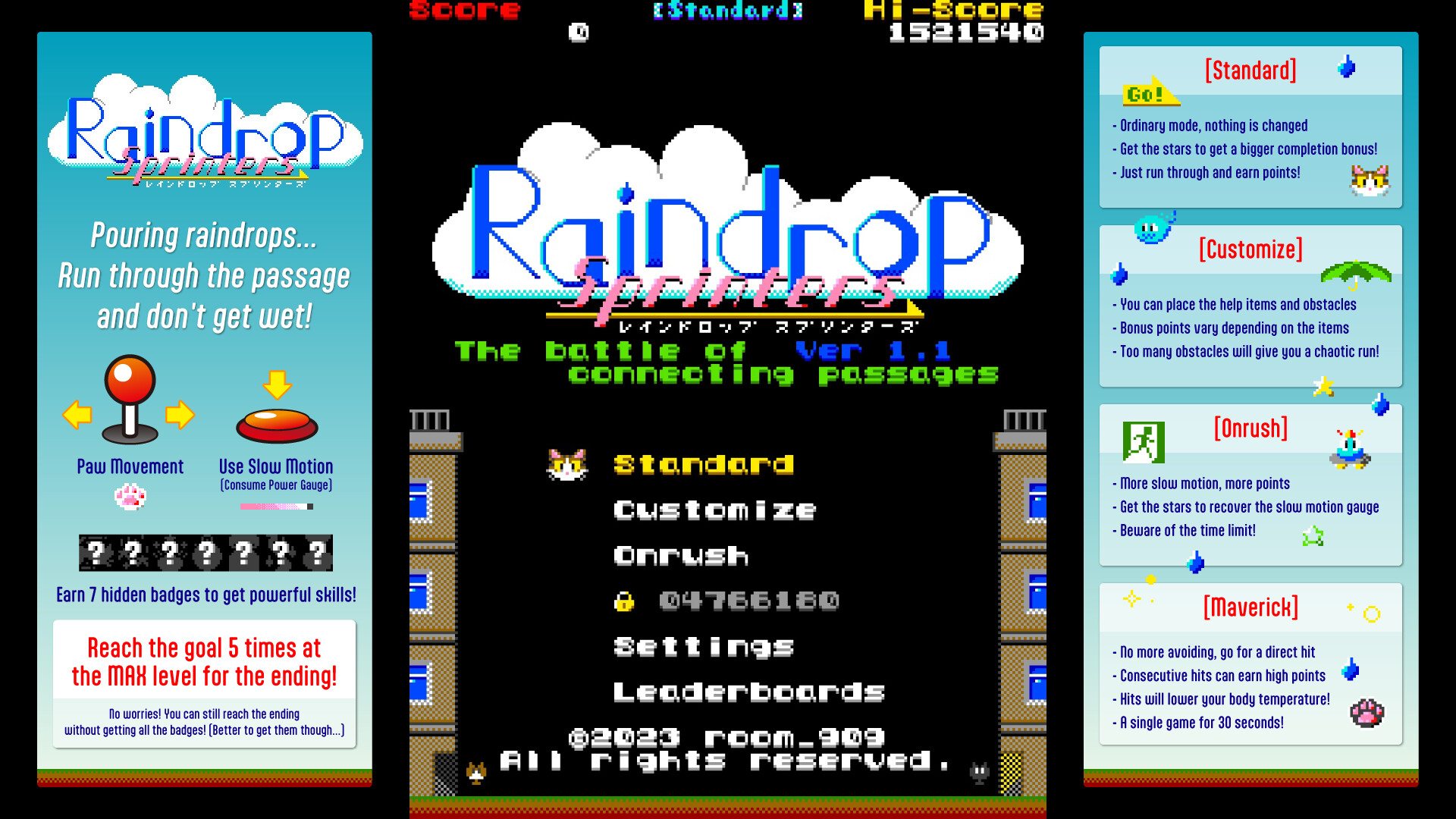 Raindrop Sprinters screenshot 1