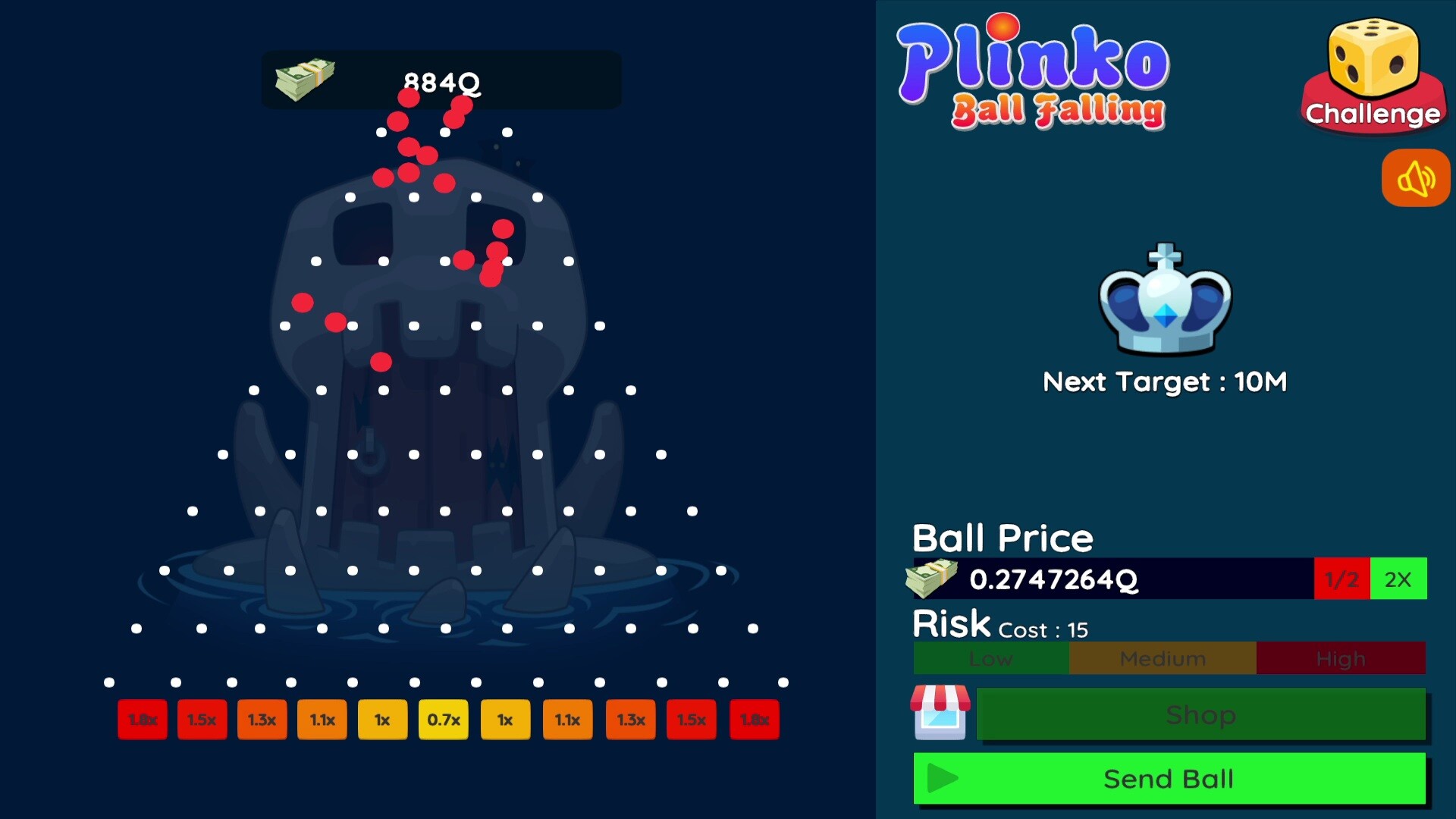 Plinko : Ball Falling 3D-2D screenshot 2