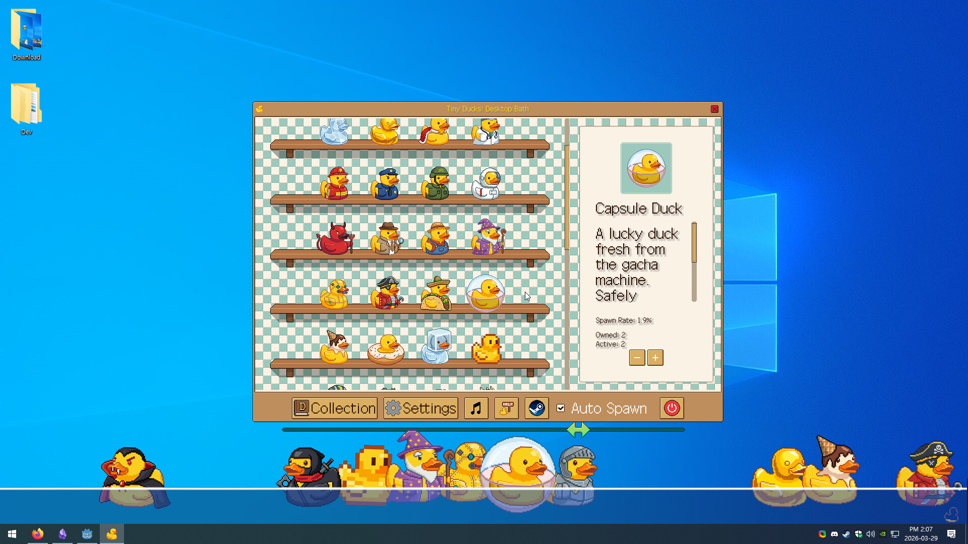 Tiny Ducks: Desktop Bath screenshot 3