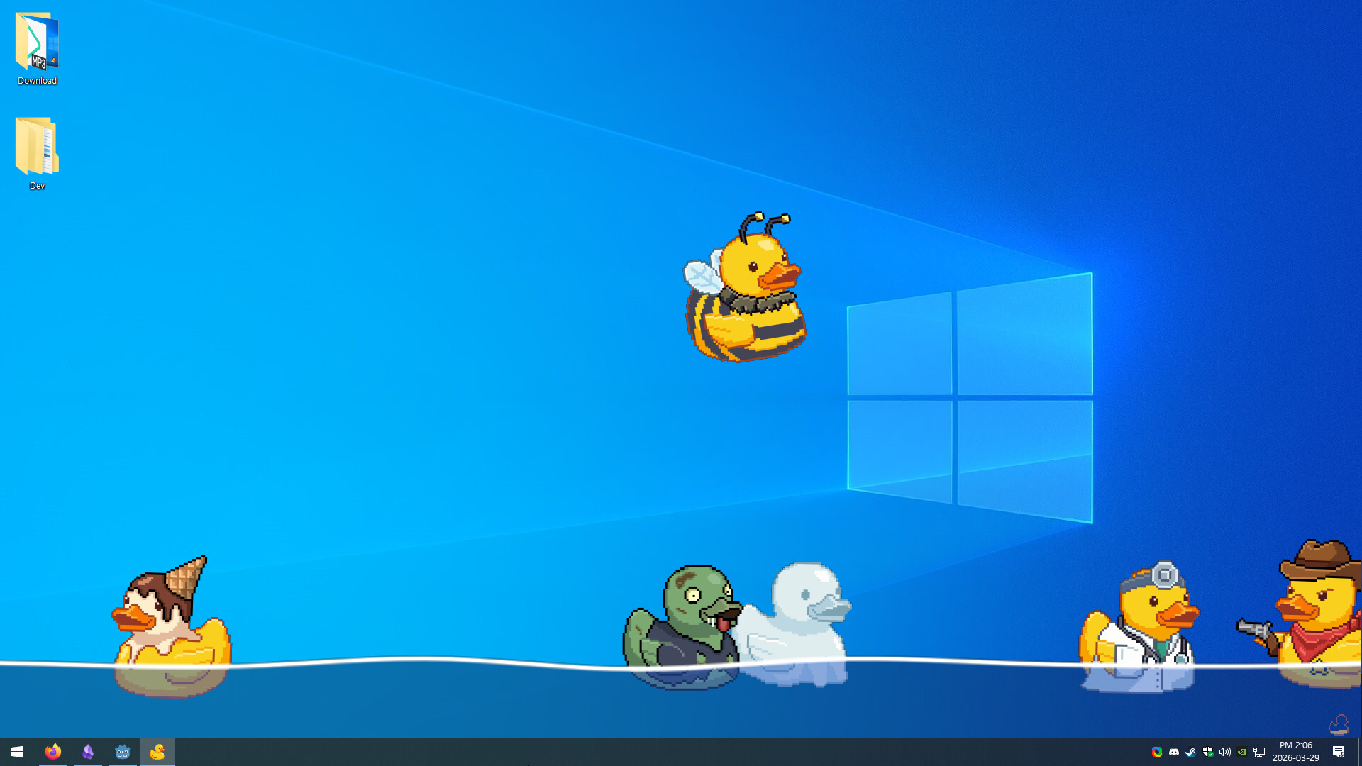 Tiny Ducks: Desktop Bath screenshot 1