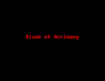 Blade of Acrimony Trailer trailer thumbnail