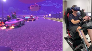 Touring Karts with vive + g29 ffb + tracker + motion simulator trailer thumbnail