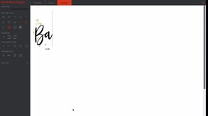 Color fonts in Birdfont trailer thumbnail
