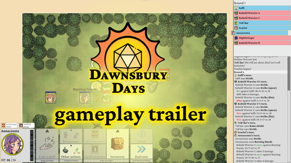 Dawnsbury Days gameplay trailer trailer thumbnail