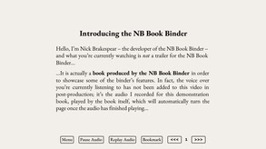 NB Book Binder Demonstration trailer thumbnail