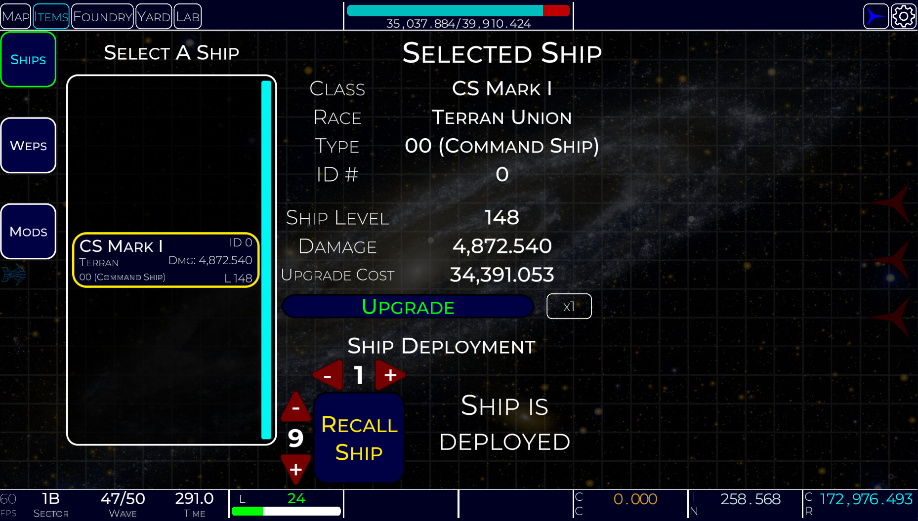 Idle Space Navy screenshot 2