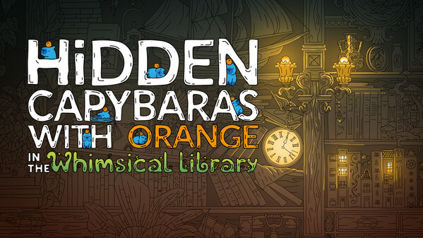 Hidden Capybaras with Orange in the Whimsical Library Trailer trailer thumbnail