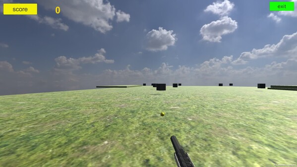 This game is an intense and exciting shooting game where players wield a black gun, battling across an expansive wilderness under a clear blue sky. trailer thumbnail