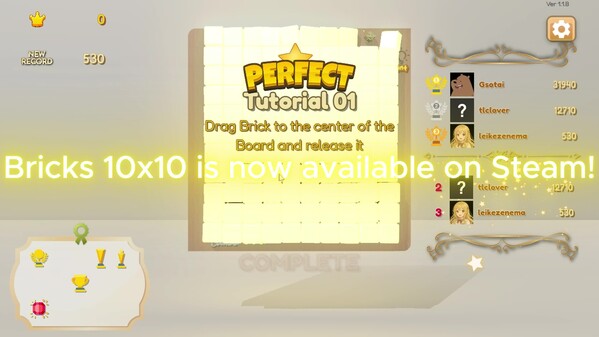 [Bricks 10x10] Now Available on Steam! trailer thumbnail